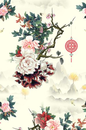 数码花型印花花型图片