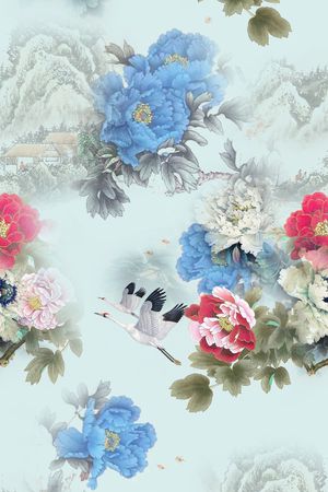 数码花型印花花型图片