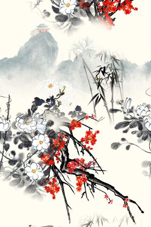 数码花型印花花型图片