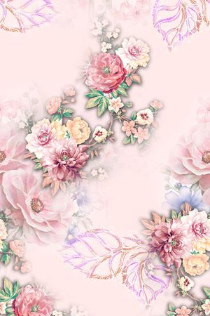 数码花型印花花型图片