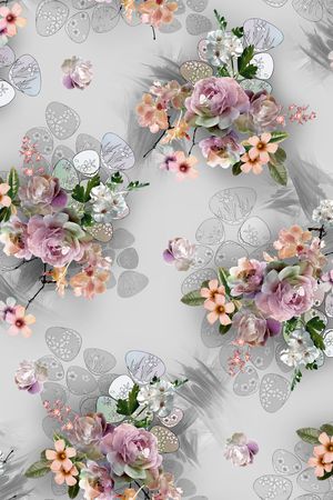 花卉印花花型图片