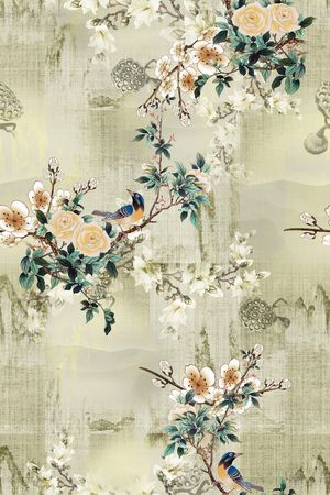 简约印花花型图片
