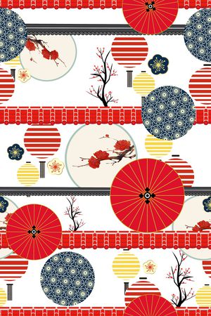 中国风印花花型图片