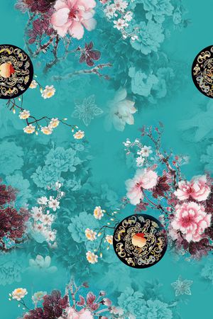 花卉印花花型图片