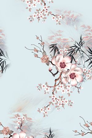 花卉印花花型图片