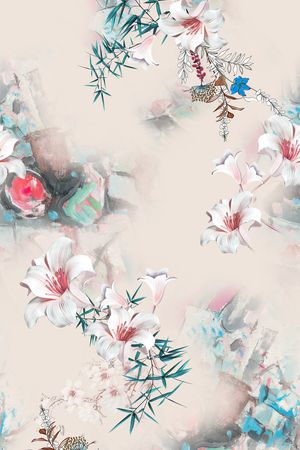 花卉印花花型图片