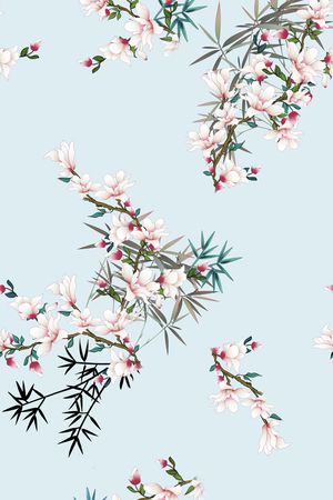 花卉印花花型图片