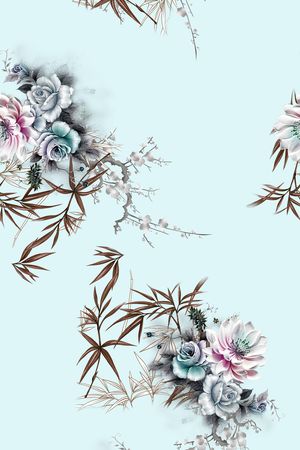 花卉印花花型图片