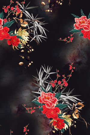 花卉印花花型图片