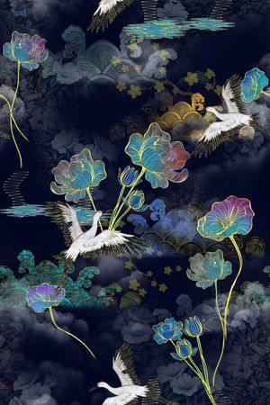 花卉印花花型图片