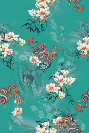 花卉印花花型图片