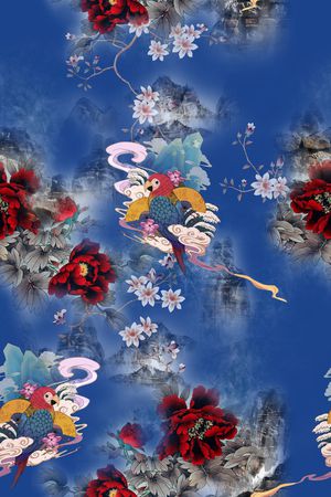 花卉印花花型图片