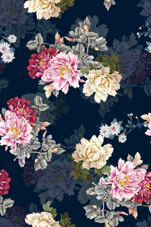 花卉印花花型图片