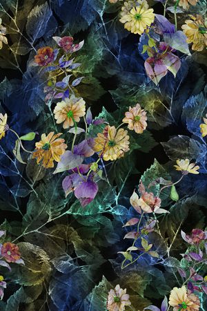 花卉印花花型图片