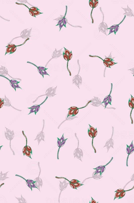 小碎花印花花型图片