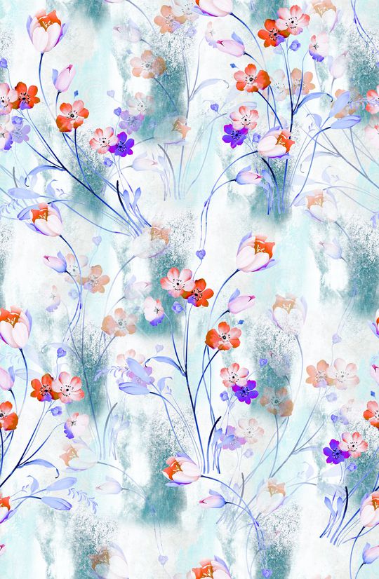 小碎花印花花型图片