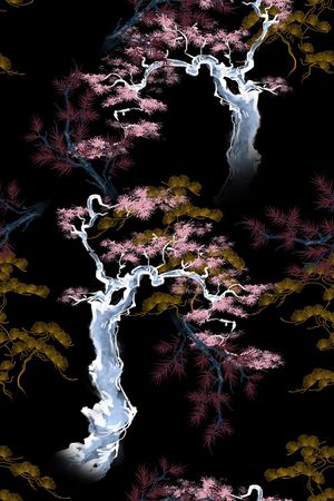 连衣裙印花花型图片