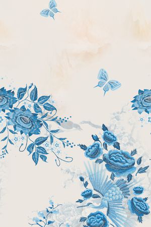 民族花卉印花花型图片