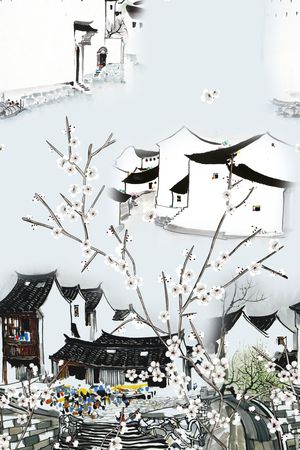 民族花卉印花花型图片