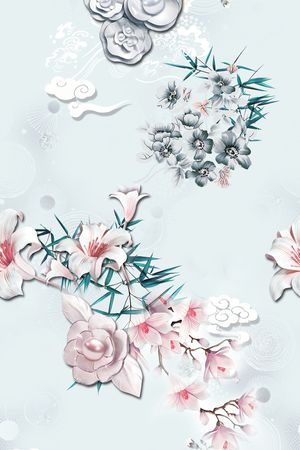 花卉印花花型图片