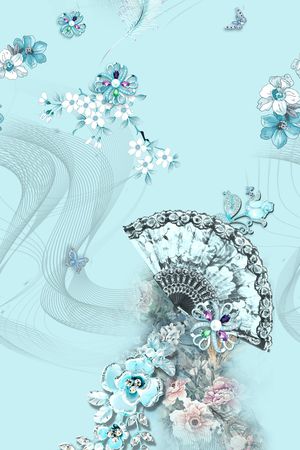 花卉印花花型图片