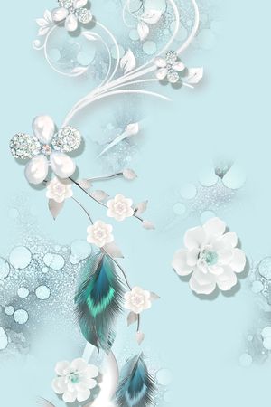 花卉印花花型图片