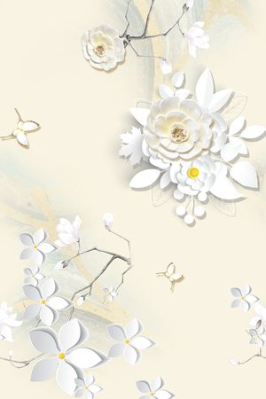 花卉印花花型图片
