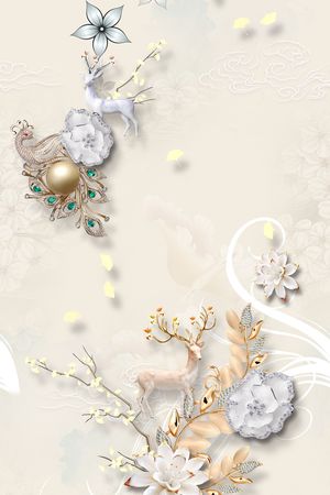 花卉印花花型图片