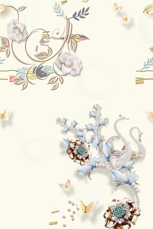 花卉印花花型图片