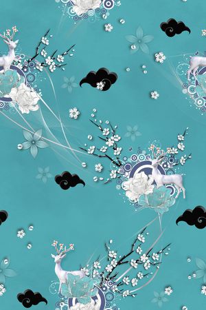 花卉印花花型图片