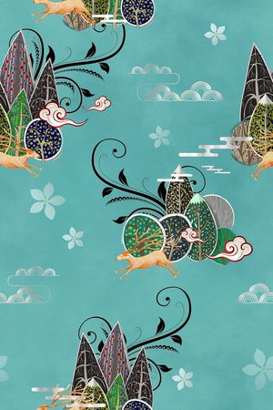 花卉印花花型图片