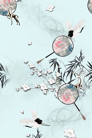花卉印花花型图片