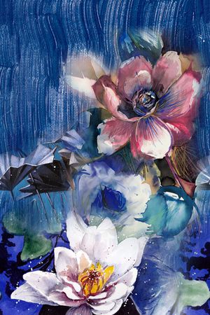 花卉印花花型图片