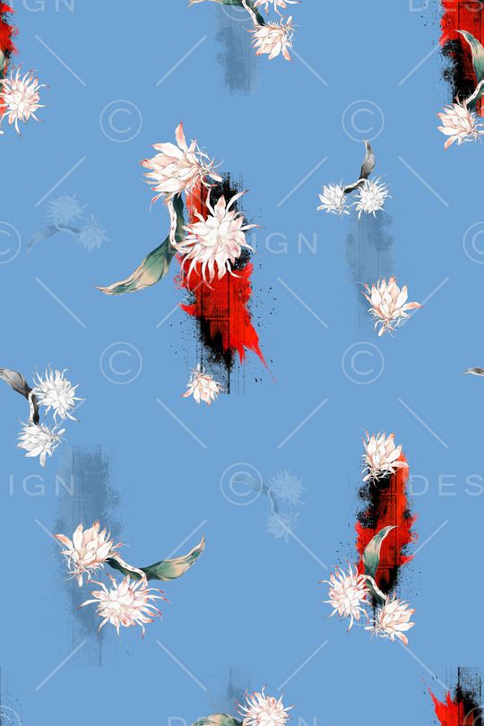 旗袍印花花型图片