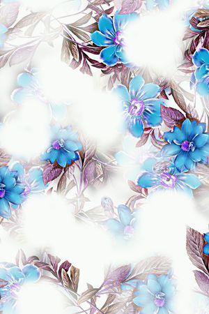花卉印花花型图片