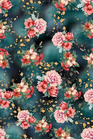 花卉印花花型图片