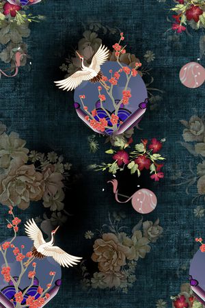 花卉印花花型图片