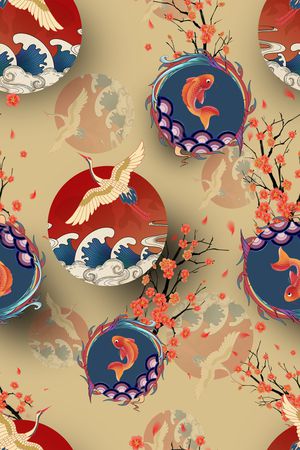 花卉印花花型图片