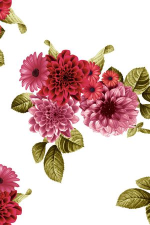 女装定位花印花花型图片