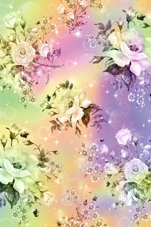 扎染花型印花花型图片