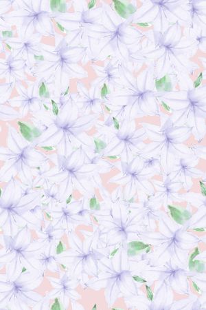 百合印花花型图片
