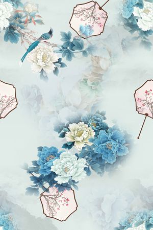 数码花型印花花型图片