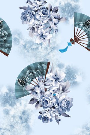 数码花型印花花型图片