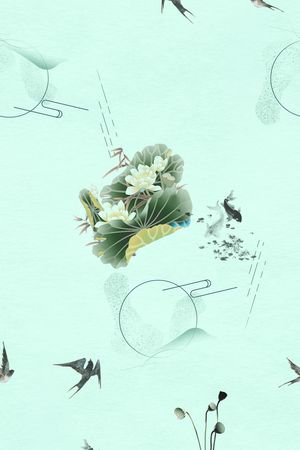 数码花型印花花型图片
