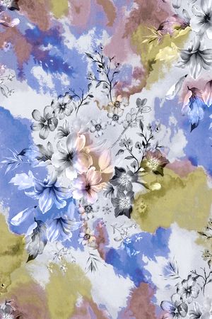 几何印花花型图片