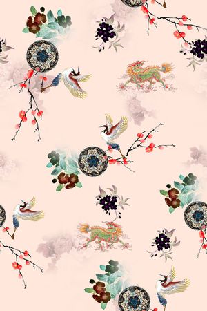 花卉印花花型图片