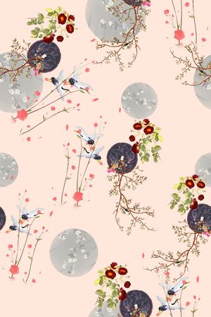 花卉印花花型图片