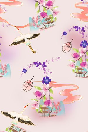 花卉印花花型图片