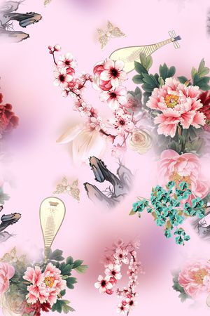 花卉印花花型图片