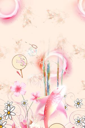 定位花印花花型图片